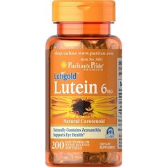 Лютеин Puritan's Pride Lutein 6 mg with Zeaxanthin (100 капс) пуританс прайд