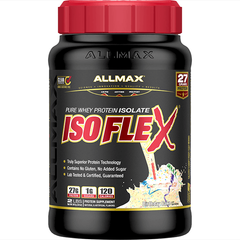 Сироватковий протеїн ізолят AllMax Nutrition Isoflex 907 грам Святковий торт