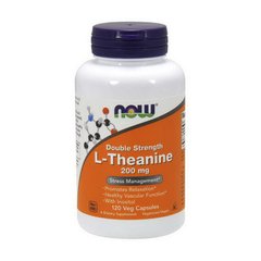 Л-теанин Now Foods L-Theanine 200 mg Double Strenght (120капс) нау фудс