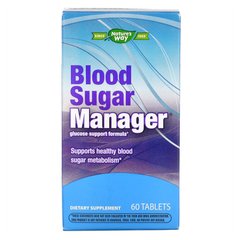 Формула поддержания уровня глюкозы Nature's Way Blood Sugar Manager 60 таблеток