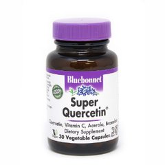 Кверцетин, Super Quercetin, Bluebonnet Nutrition, 30 вегетаріанських капсул