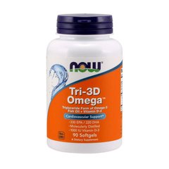 Омега 3 Now Foods Tri-3D Omega-3 90 капс рыбий жир