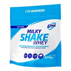 Сироватковий протеїн концентрат 6Pak Milky Shake Whey 300 грамм Vanilla