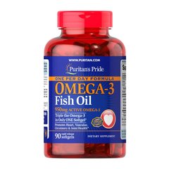 Омега 3 Puritan's Pride Omega-3 Fish Oil 950 mg One Per Day 90 капс рыбий жир
