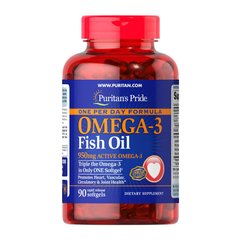 Омега 3 Puritan's Pride Omega-3 Fish Oil 950 mg One Per Day 90 капс риб'ячий жир