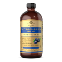 Кальций, магний, витамин Д3 Solgar Calcium Magnesium Citrate with vit D3 473 мл Blueberry