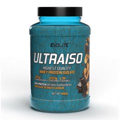 Сывороточный протеин изолят Evolite Nutrition UltraIso 900 г chocolate peanut