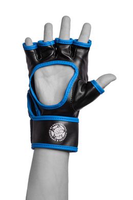Перчатки для MMA PowerPlay 3055 черно-синие M