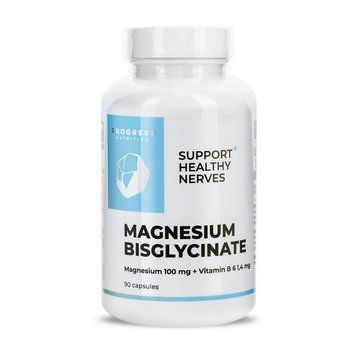 Магний Бисглицинат Progress Nutrition Magnesium Bisglycinate 90 капсул