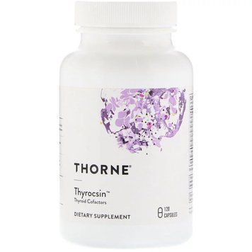 Підтримка щитовидної залози, Thyrocsin, Thorne Research, 120 капсул