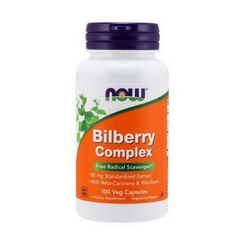 Вітаміни для очей Now Foods Bilberry Complex 100 вег. капс