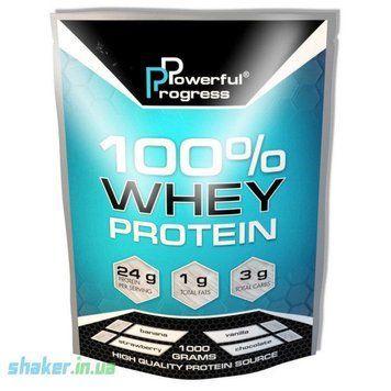 Сироватковий протеїн концентрат Powerful Progress 100% Whey Protein (1 кг) tiramisu