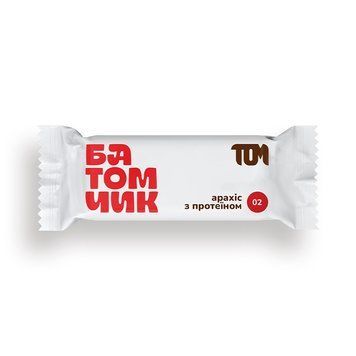 Протеїновий батончик ТОМ Батомчик Protein Bar 45 г арахіс