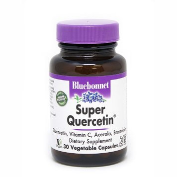 Кверцетин, Super Quercetin, Bluebonnet Nutrition, 30 вегетарианских капсул