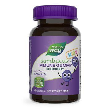 Детские витамины для иммунитета Nature's Way Sambucus Immune Support 60 жев. таблеток