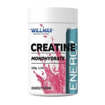 Креатин моногідрат Willmax Creatine Monohydrate (500 g, lemon ice tea)