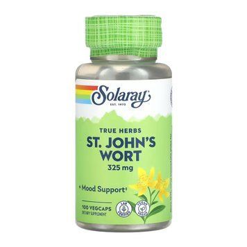 Зверобой Solaray St. John's Wort Aerial 325мг 100 вег. капсул