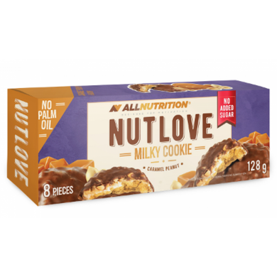 Ореховая поста AllNutrition Nutlove 128 г Milky Cookie Caramel Peanut