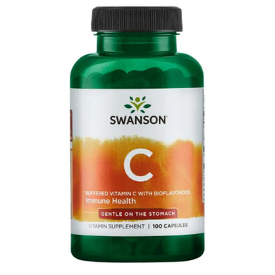 Вітамін C Swanson Immune Health Buffered Vitamin C with Bioflavonoids 100 капсул