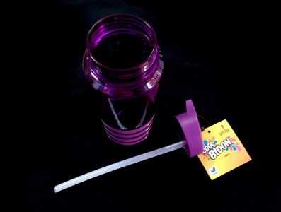 Бутылка для воды с трубочкой Smile SBP-1750 мл. фиолетовая