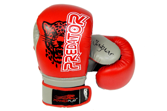 Боксерские перчатки PowerPlay 3008 красные 14 унций