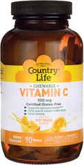 Вітамін C Country Life Vitamin C 500 mg 90 таблеток