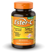 Витамин С Эстер-С с Бифлавоноидами American Health Ester-C 500 мг 120 капсул