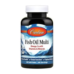 Омега 3 Carlson Labs Fish Oil Multi 60 капс риб'ячий жир