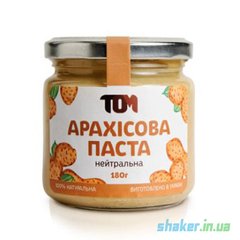 Натуральная арахисовая паста ТОМ 180 г солоне