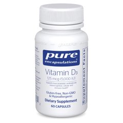 Витамин Д3 Pure Encapsulations Vitamin D3 5000 МЕ 60 капсул