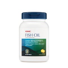 Омега 3 GNC Fish Oil 90 капс риб'ячий жир Лимон