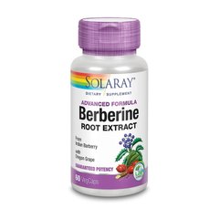 Берберин + Орегонский виноград Solaray Berberine root extract 60 капсул