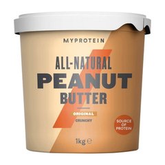 Натуральна арахісова паста MyProtein Peanut Butter 1000 грамів Crunchy
