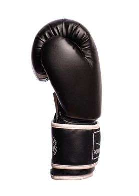 Боксерські рукавиці PowerPlay 3010 Чорно-Білі 10 унцій