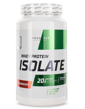 Сывороточный протеин изолят Progress Nutrition Whey Protein Isolate 908 г Клубника