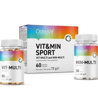 Комплекс вітамінів і мінералів OstroVit Vit&Min Sport 60 капсул