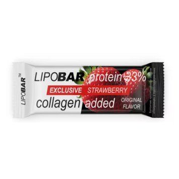 Протеиновый батончик Lipobar Exclusive 50 г Strawberry