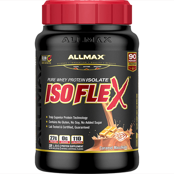 Сывороточный протеин изолят AllMax Nutrition Isoflex 907 грамм Карамель макиато