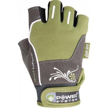 Рукавички для фітнесу і важкої атлетики Power System woman's Power PS-2570 жіночі Green XS