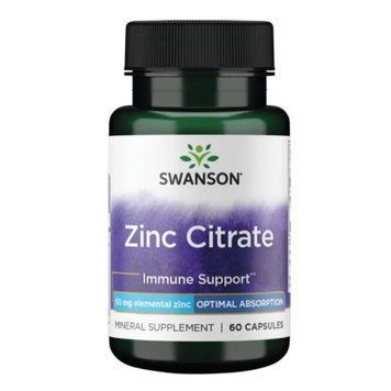 Цинк цитрат Swanson Zinc Citrate 50mg 60 капсул