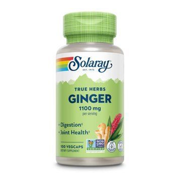 Корінь Імбиру Solaray Ginger Root 1100 mg 100 вег. капсул