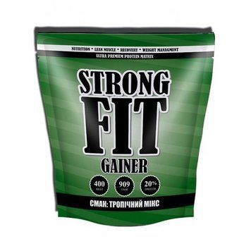 Гейнер для набора массы Strong FIT Gainer 20% 40 г тропічний мікс