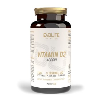 Витамин Д3 Evolite Nutrition Vitamin D3 4000 IU 120 мягких капсул