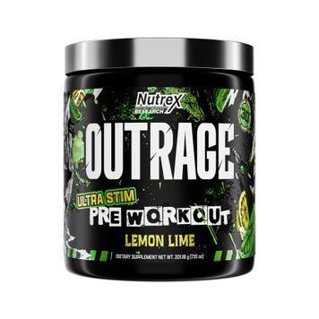 Передтренувальний Комплекс Nutrex Outrage High‑Stim Pre‑Workout 30 servings Lemon Lime