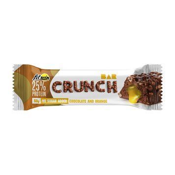 Протеиновый Батончик FitWin Crunch Bar No Sugar Added 50 г Chocolate and Orange