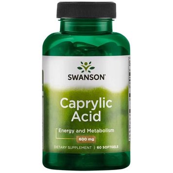 Каприлова кислота Swanson Caprylic Acir 600 mg 60 капсул