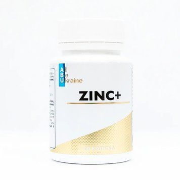 Цинк цитрат з вітаміном С та лемонграсом ABU All Be Ukraine (Zinc+) 60 капсул