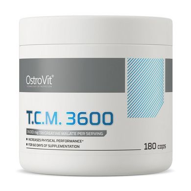 Три креатина малат OstroVit TCM 3600 180 капсул