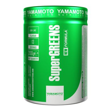 Комплекс вітамінів і мінералів Yamamoto nutrition Super GREENS 200 грам М'ята лайм