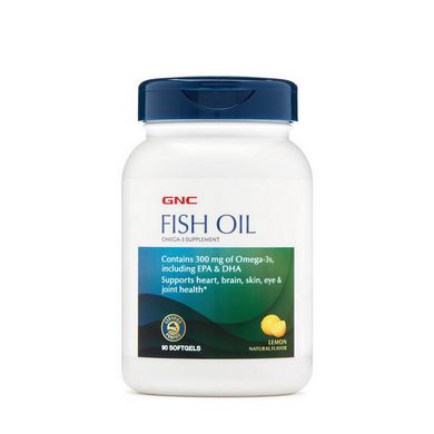 Омега 3 GNC Fish Oil 90 капс рыбий жир Лимон